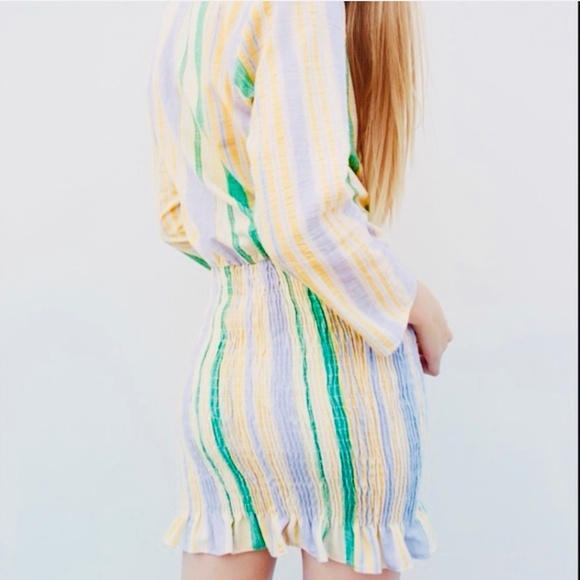 Brand New Zara The Valerie Striped Mini Dress - Picture 10 of 12